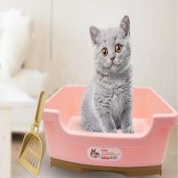 Pet Cat Litter Box Creative Design Double Drawer Type Pine Cat Litter Box Poop Deodorant Suit Pet Cat Cleaning Supplies