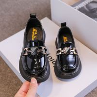 【hot】❒✟❧  Mary Uniform Shoes 2022 Kids Fashion Soft Metal Loafers for Boy