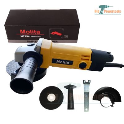 โปรโมชั่น MOLITA เครื่องเจียร์ เครื่องเจียร์ไฟฟ้า ลูกหมู 4 นิ้ว 1100W รุ่น MT954 สีเหลือง ! ใบตัด 1 แผ่น สุดคุ้ม เลื่อย ไฟฟ้า เลื่อย ไฟฟ้า ไร้ สาย เลื่อย โซ่ ไฟฟ้า เลื่อย ฉลุ ไฟฟ้า