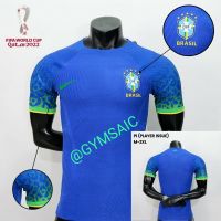 Player ISSUE - JERSEY BRAZIL AWAY 2022 PI WORLD CUP - เสื้อฟุตบอล BRAZIL สีฟ้า AWAY 22