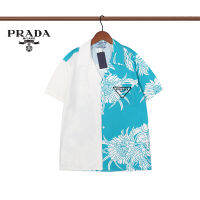 PRADAS เสื้อฮาวายสำหรับผู้ชาย,เสื้อเชิ้ตแขนสั้นคอปกพิมพ์ลายสำหรับผู้ชายเสื้อสำหรับใส่ในวันหยุดเสื้อเบลาส์ผ้านิ่มแห้งเร็วสำหรับใส่ไปปาร์ตี้วันหยุดฤดูร้อนปี2022