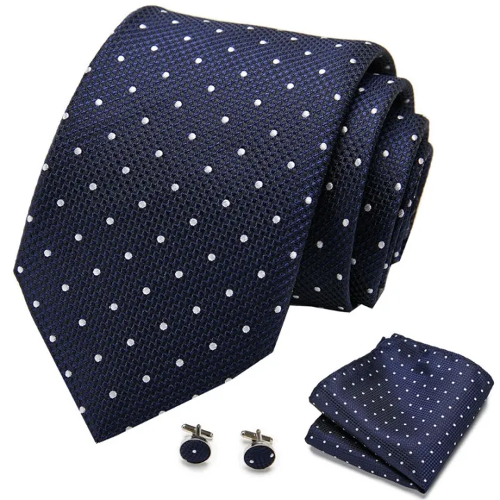 men-tie-red-polka-dot-quality-wedding-tie-for-men-tie-hanky-cufflink-silk-tie-set-designer-business