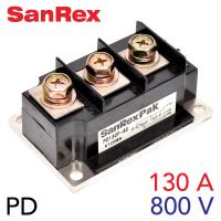 SanRex ไทริสเตอร์ โมดูล 130A 800V Thyristor/SCR Power Module (PD130F80)