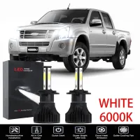 หลอดไฟหน้า 6000K สีขาว สําหรับ Dmax 1st Gen ปี 2005-2013 2 ชิ้น NEW