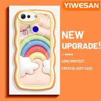 YIWESAN เคสเคสสำหรับ Honor V30 V20โปร,เคสแฟชั่น3D ยิ้มลายคลื่นขอบกันกระแทกแบบใสนิ่มเคสมือถือสร้างสรรค์เคสป้องกันซิลิกาเจลโปร่งใสลายกล้องถ่ายรูป