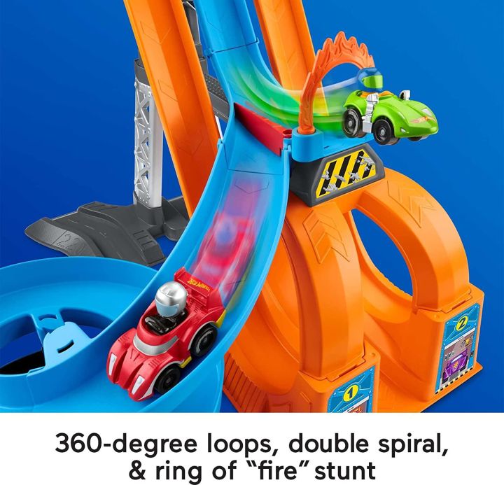 ชุดของเล่นเด็กวัยหัดเดิน-fisher-price-hot-wheels-racing-loops-tower-race-track-ราคา-2-990-บาท