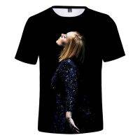 Adele Adkins 3D Print Spring Summer Preppy Men/Women Street Clothes T-shirt Streetwear Kawaii HIP HOP Style