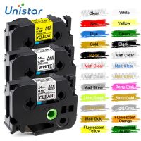 Unistar TZe-251 Label Tape Compatible for Brother Label Printer 24mm Black on White tz551 tz651 tz151 Printer Ribbon for PT-D600 Adhesives Tape