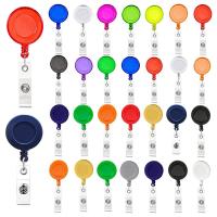 Retractable Badge Reels, 30 Pack Colorful Badge Clips Holders for Name ID Card Key Card