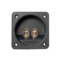 2PCS  Speaker Terminal Plate Double Binding Post Square Input Plate For Home Theater Audio HiFi Bookshelf Speaker