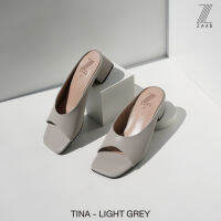 ZAABSHOES รุ่น TINA รองเท้าส้นสูง ผู้หญิง 1.5 นิ้ว สี เทาอ่อน (ฺํLIGHT GREY) ไซส์ 34-44  รองเท้าแตะ รองเท้าลำลอง รองเท้าใส่ที่ทำงาน เน้นหน้ากว้าง