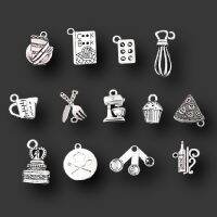 26pcs Mix Chef Baking Series Kitchenware Cooking And Cake Wine Pendant DIY Charms Jewelry Making Foodie Gift Mothers Taste P633 DIY accessories and o