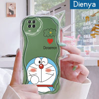 Dienya เคสปลอกสำหรับ Samsung กาแลคซี A22 4G A22 5G A23 A21s ลายการ์ตูนโดราเอมอนน่ารักลายเนื้อครีมเคสมือถือกันกระแทกแบบใสนิ่มเคสโปร่งใสลายกล้องถ่ายรูปที่เรียบง่ายอ่อนโยนป้องกัน