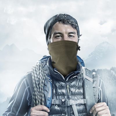 [COD] factory direct sales of new autumn and winter outdoor mountaineering fleece scarf multi-function hood warm mask