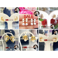 SALE!!!  สินค้าลดราคาเคลียร์สต็อก 30-70% ♥ White Pearl Earrings ไข่มุกแท้100% (เกรดพรีเมี่ยมส่งออก) สินค้าจำหน่ายพร้อมใบรับรอง