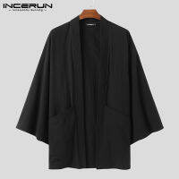 ☃ hnf531 Medussa INCERUNบุรุษสตรีชุดกิโมโนสไตล์ญี่ปุ่นแขนยาวOuterwear Coatแจ็คเก็ตเสื้อ