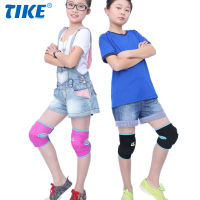 TIKE 1คู่เด็กรองเข่าหนา SBR แผ่นปรับลื่นรองเข่า,รองเข่านุ่มสำหรับวอลเลย์บอลขี่จักรยานเต้นรำ