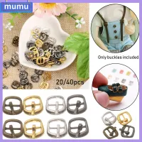 MUMU 20/40pcs ใหม่ล่าสุด ของเล่นยัดไส้ Mini Ultra-small ปุ่มเข็มขัด หัวเข็มขัดไตรไกลด์ หัวเข็มขัดตุ๊กตา DIY อุปกรณ์เสริมกระเป๋าตุ๊กตา