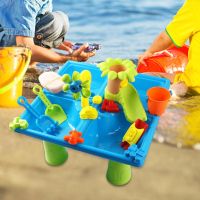 ป่าร้อน LIN431 - ☊✽ Pieces Table Sensory Beach Backyard Outdoor Sandbox Playset for Children Boys Birthday Gifts