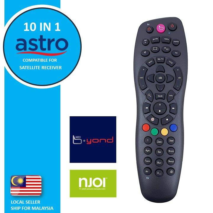 10 IN 1 ASTRO REMOTE CONTROL ASTRO PVR, ASTRO BEYOND, NJOI, UNIFI