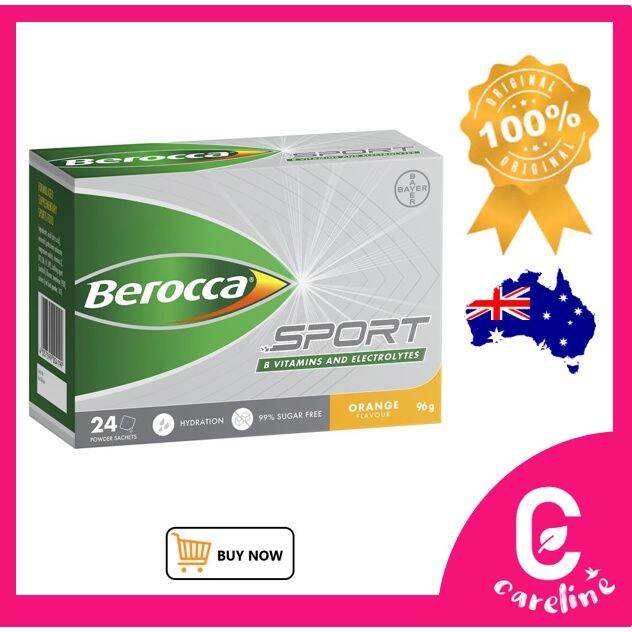 Berocca Sport B Vitamins & Electrolytes Orange Flavour 24 Powder