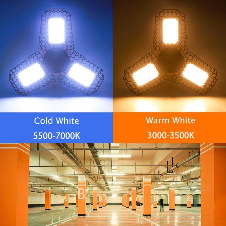 220โวลต์-led-โรงรถหลอดไฟ-e27โคมไฟอ่าวสูง110โวลต์-deformable-led-สปอตไล40วัตต์60วัตต์80วัตต์สำหรับคลังสินค้าอุตสาหกรรมไฟเพดาน