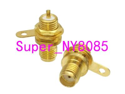 Connector SMA female jack Nut bulkhead handle solder panel mount straight Watering Systems Garden Hoses