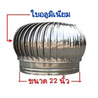 ลูกหมุนระบายอากาศขนาด 22 นิ้ว ไม่รวมฐานไฟเบอร์ มีระบบบูช และ ระบบball bearing