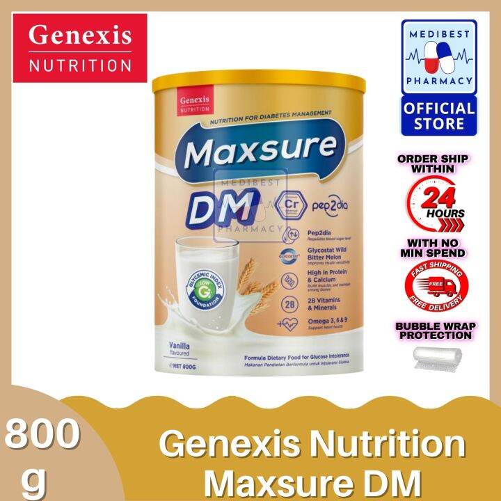 Genexis Nutrition Maxsure DM 800g | Lazada