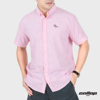 GALLOP : OXFORD CASUAL SHIRT เสื้อเชิ๊ตแขนสั้น รุ่น GW9031 สี Carnation Pink - ชมพู / ราคาปกติ 1,490.-