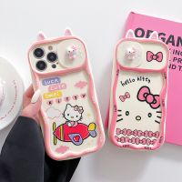 เคสลายการ์ตูน Hello Kitty พร้อมเลนส์โทรศัพท์หู3D,เคสสำหรับ iPhone 14 Pro Max Plus เคสข้างหลังโทรศัพท์เนื้อนิ่มกันกระแทกสำหรับ iPhone 13 Pro Max Kt.cat เคสสำหรับ Apple โทรศัพท์12 11 Hello Kitty เคสห่อหุ้ม