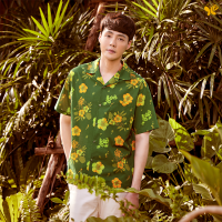 Adult Oversized Summer Shirt เสื้อฮาวายลายดอกทุเรียน ทรง Oversized มาพร้อมกระเป๋าด้านซ้าย จากผ้า Light Cotton 100% ถูกทอให้เนื้อบาง สัมผัสนุ่ม ใส่สบายในฤดูร้อน