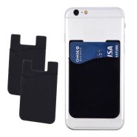2pcs/Lot Phone Back Wallet Silicone Sticker Back Cover Card Holder Small Card Cell Phone Case Pouch For Iphone Xiaomi Samsung