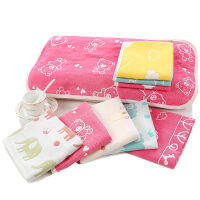 Pillow ผ้าขนหนู Six Layer Gauze Towel สำหรับเด็ก ผ้าขนหนูผ้าฝ้ายการ์ตูน