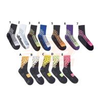 [NEW]FOX Men Women Sports Football Basketball Soccer Running Anti Slip Silicone Socks Uni Anti Slip Absorb Sweat