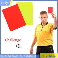มิลลี่การ์ดฟุตบอลสีแดงและสีเหลืองบันทึกเกมฟุตบอลเครื่องมือผู้ตัดสินสำหรับนัดฟุตบอล