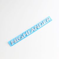 HIGHLANDER สติกเกอร์ติดรถยนต์ Logo Huruf ภาษาอังกฤษอุปกรณ์เสริมสำหรับดัดแปลงสำหรับโตโยต้าโลโก้รถ15-18ปีกล่องใส่ของท้ายรถจักรยานยนต์