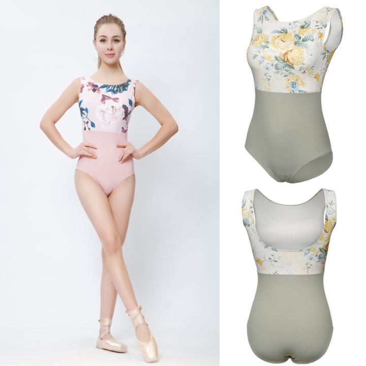 pink-printing-ballet-dance-leotards-women-new-arrival-summer-gymnastics-dancing-costume-adult-high-quality-ballet-leotard