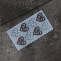 Hollow Out Heart Shape Chocolate Stencil Cup Cake Decorating  Silicone Mold Transfer Sheet Baking Chablon DIY Chocolate Chip Bread Cake  Cookie Access