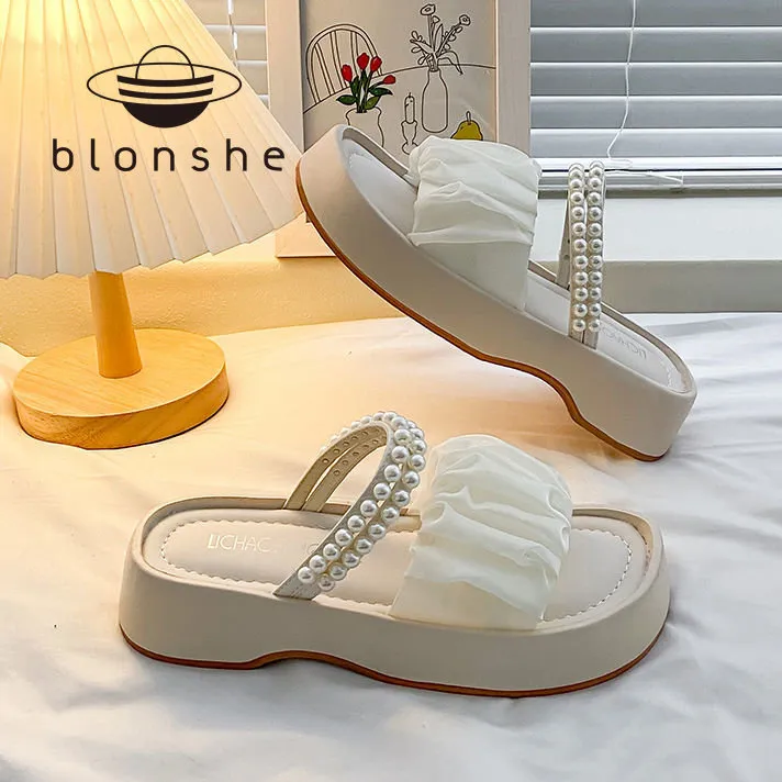 Blonshe Wedge Sandals For Women On Sale Strap Shoes For Women Heels For ...
