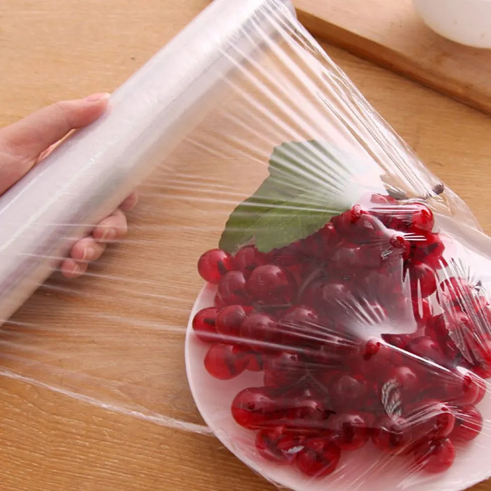 Kitchen Food Disposable Plastic Wrap For Fruit Vegetable Cling Film  Refrigerator Packaging Film 1 roll - Price history & Review, AliExpress  Seller - titiJ life Store