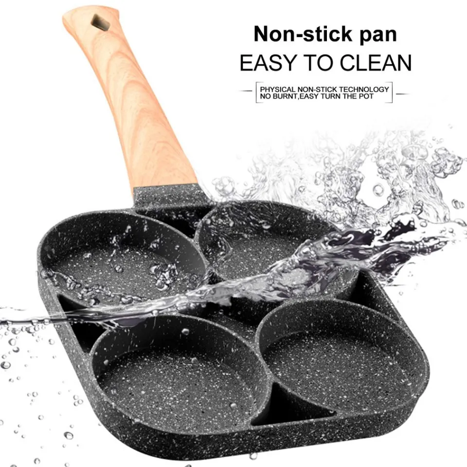 1pc Non-stick Flat Frying Pan For Steak, Breakfast, Egg, Hamburger, Kitchen  Cookware
