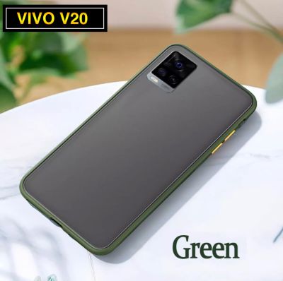 ส่งจากไทย เคสโทรศัพท์ วีโว่ Case Vivo V20 เคสกันกระแทก ขอบสีหลังขุ่น เคส VIVO V20ของแท้ 100%