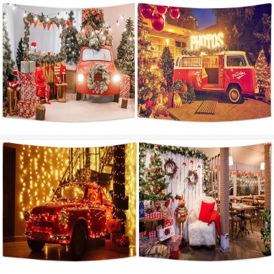 【cw】Christmas Tapestry Home Decoration Snow Car Wall Hanging Cloth Christmas New Year gifts Wall Tapestry Wall Cars Dorm Decor