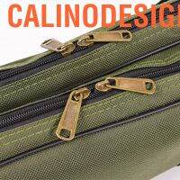 [COD]Calinodesign Fishing Rod Case พับได้1.5M ผ้าใบและกระเป๋าโลหะสำหรับ Outdoor Tackle