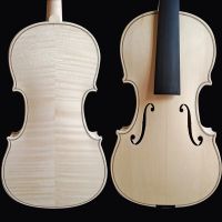 Guarneri ก้านไวโอลินเมเปิ้ลต้นสนสกุลยุโรปเปลวไฟไม้ไวโอลินเมเปิ้ลสีขาวยังไม่เสร็จ4/4 3/4ไม้เนื้อแข็ง DIY ไวโอลินสีขาว