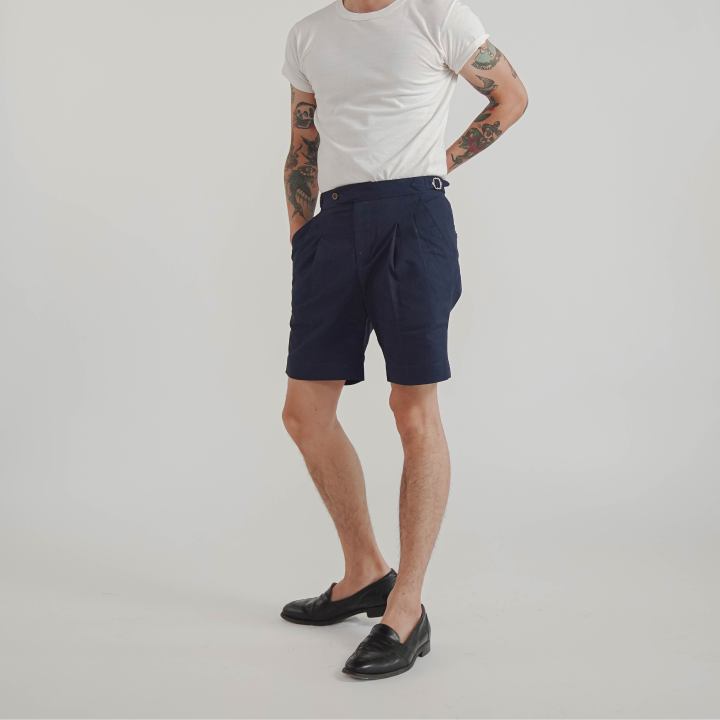rags-and-lace-shorts-กางเกง-signature-ผ้า-cotton-สี-navy