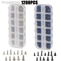 ✐☫  1200pcs M1 M1.2 M1.4 M1.7 Micro Glasses Screws Round Head Self-tapping Electronic Small Wood Screws Nails Kit PC Screw Set