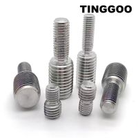 1/5pcs 304 A2 Stainless Steel Thread Adapter Male to Male M3 M4 M5 M6 M8 M10 M12 M14 M16 to M20 Double Head Transfer Screw Bolt Nails  Screws Fastener