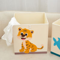 13 Inch Cube Oxford Fabric Storage Boxes Washable Animal pattern Kids Toys Basket Bins Closet Organizer Shelf Cabinet Bookcase